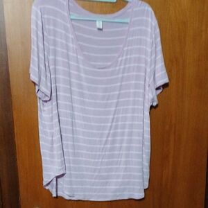 Striped Lavender Women's Top